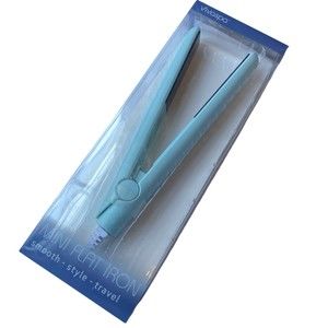 Vivaspa Sky Blue Mini Travel Flat Iron Straightener New